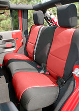 Cargar imagen en el visor de la galería, Rugged Ridge Seat Cover Kit Black/Red 11-18 Jeep Wrangler JK 4dr