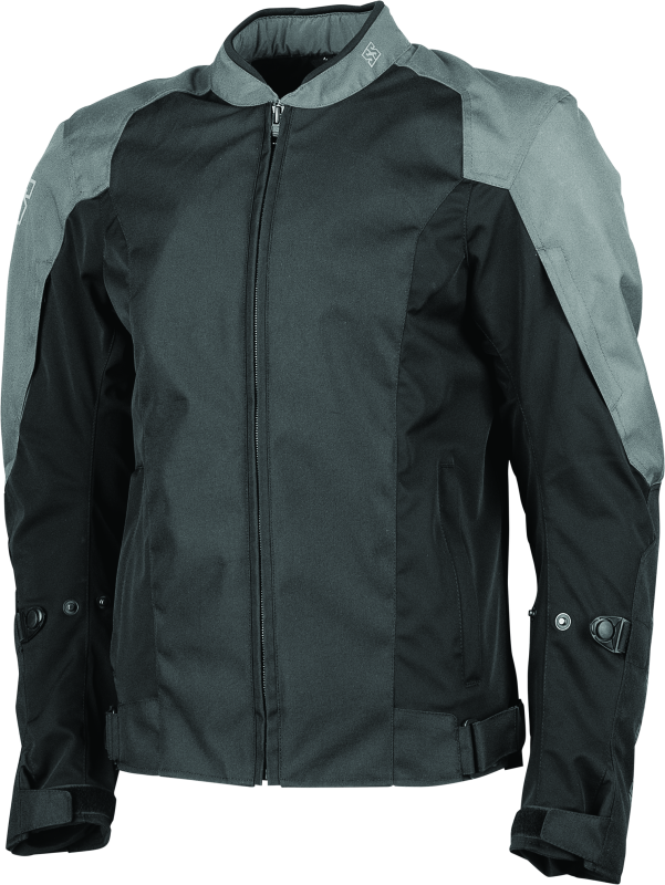 Chaqueta Moment of Truth de Speed ​​and Strength, negra y gris, talla mediana