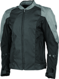 Chaqueta Moment of Truth de Speed ​​and Strength, negra y gris, talla mediana