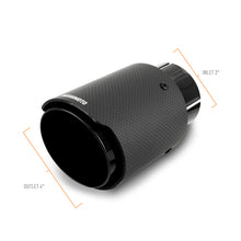 Cargar imagen en el visor de la galería, Mishimoto Carbon Fiber Muffler Tip 3in Inlet 4in Outlet Black