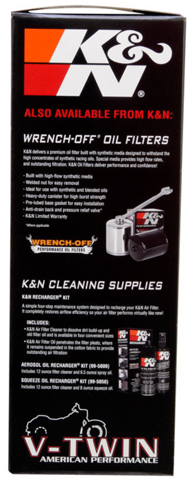 K&N Indian Chief Classic 111 CI Replacement Drop-In Air Filter — Fits 2014-2018 Indian Chief Models