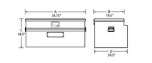 Cargar imagen en el visor de la galería, Tradesman Aluminum Flush Mount Truck Tool Box (36in.) - Black