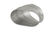 Cargar imagen en el visor de la galería, Vibrant Horizontal 304 SS Oval Pie Cuts 3.5in OD Tight 45 Degree Elbow