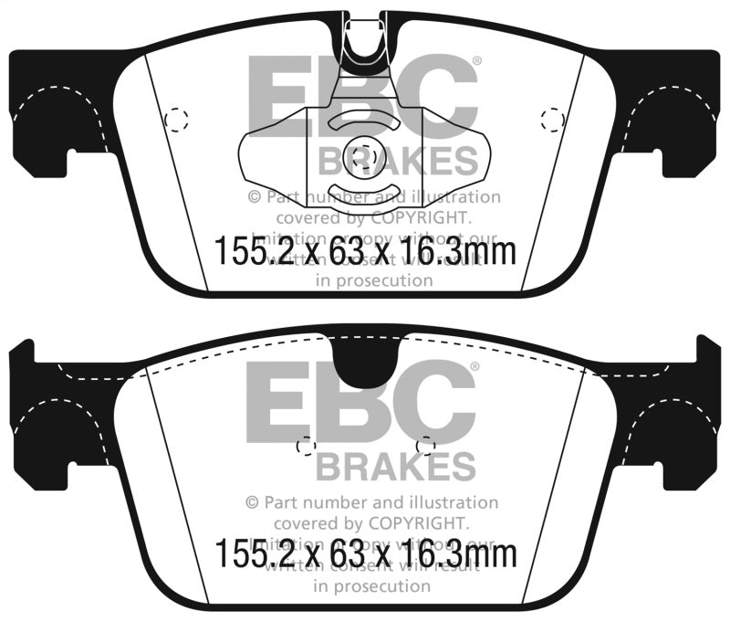 EBC 2017+ Volvo S90 2.0L Turbo Greenstuff Front Brake Pads