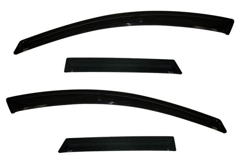 Deflectores de ventana de montaje exterior AVS 10-13 Mazda 3 (5 puertas Sport) Ventvisor, 4 piezas, color humo