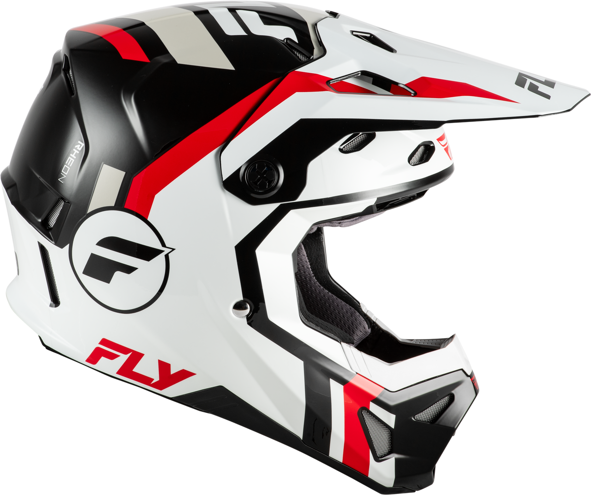 Fly Racing Formula CP Seal Helmet White/Black/RED 2X (73-00412X)