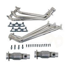 Cargar imagen en el visor de la galería, BBK 10-11 Camaro V6 Long Tube Exhaust Headers With Converters - 1-5/8 Chrome