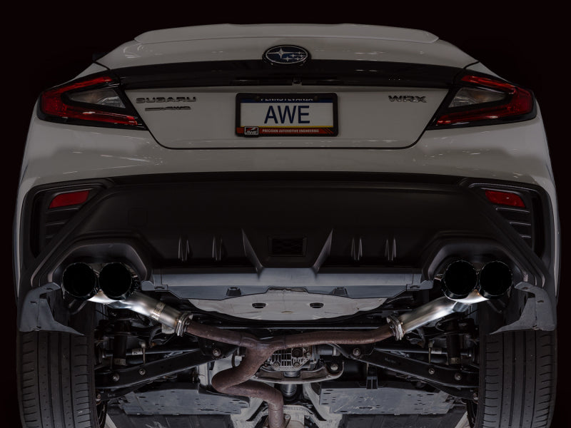 AWE Tuning 22-25 Subaru VB WRX Track Edition Axleback Exhaust - Diamond Black Tips