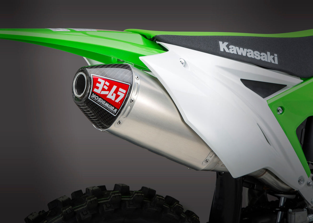 Yoshimura RS-4 Header/Canister/END CAP Exhaust System SS-AL-CF (242930D320)