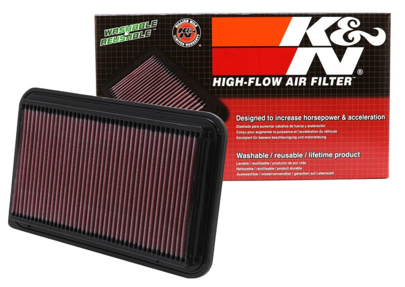 K&N 33-2260 Drop-In Air Filter — Fits 01-06 Toyota Camry, 04-10 Sienna, 01-09 Highlander, 04-06 Lexus RX330
