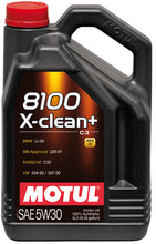 Cargar imagen en el visor de la galería, Motul 5L Synthetic Engine Oil 8100 5W30 X-CLEAN Plus