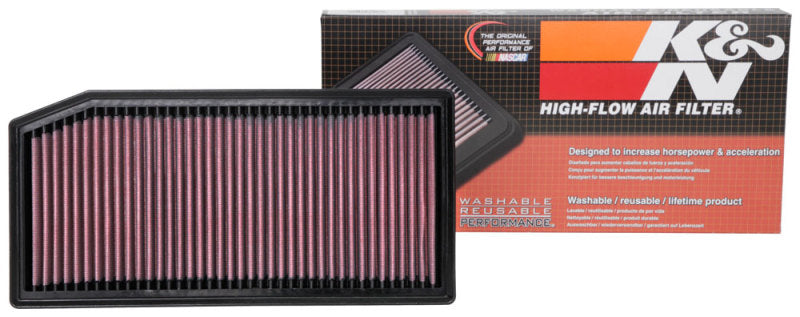 K&N 33-3142 Replacement Air Filter — Fits 2019-2022 Mercedes-Benz E350, GLC300, GLE350; 2019-2021 C300