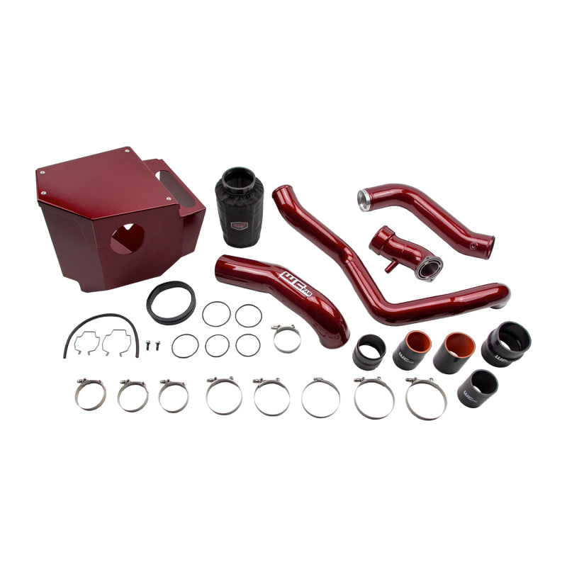 Kit de admisión de alto flujo Wehrli 20-24 Chevrolet 6.6L LP5 Duramax - Negro brillante