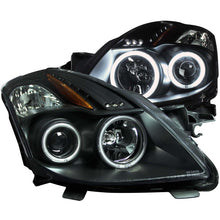 Cargar imagen en el visor de la galería, Faros delanteros con proyector y Halo negro (CCFL) para Nissan Altima (2 puertas SOLAMENTE) ANZO 2008-2009