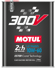 Cargar imagen en el visor de la galería, Motul 2L Synthetic-ester Racing Oil 300V Le Mans 10W60 10x2L