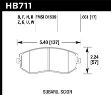 Cargar imagen en el visor de la galería, Hawk DTC-80 13 Subaru BRZ/13 Legacy 2.5i/13 Scion FR-S Front Race Brake Pads