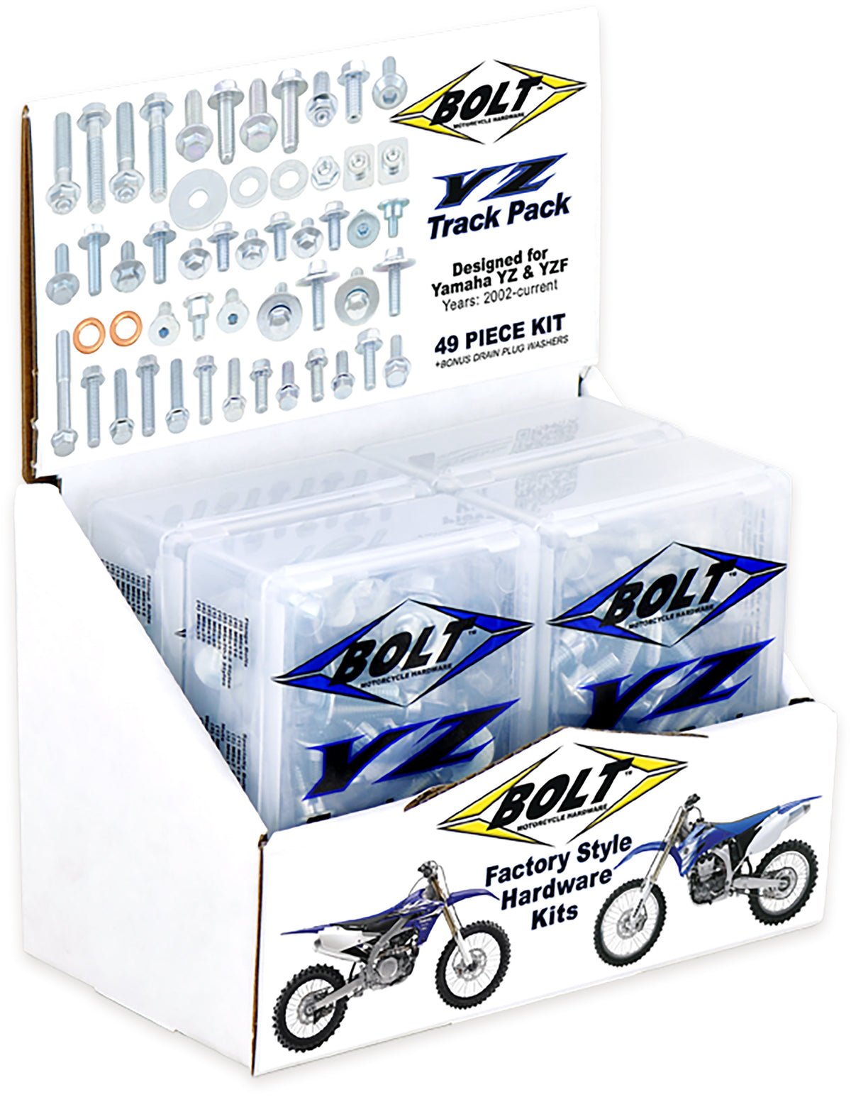 BOLT YZ Track Pack 6/PK Display (2014-6YZTP)