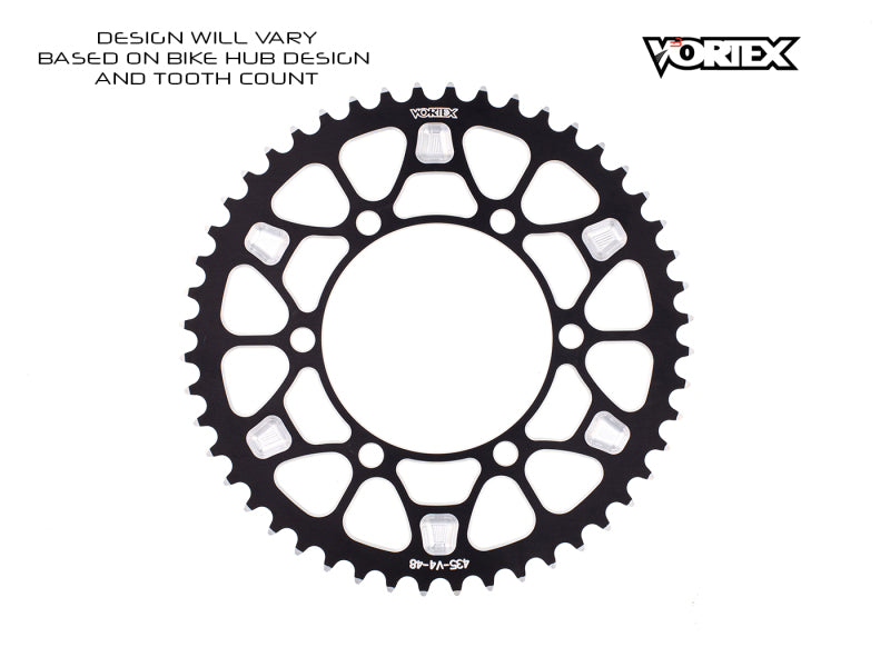 Vortex Racing V4 45 Tooth 530 Rear Sprocket - Black