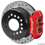 Wilwood Chevrolet 7-5/8in Rear Axle Dynapro Disc Brake Kit 11in Drilled/Slotted Rotor -Red Caliper