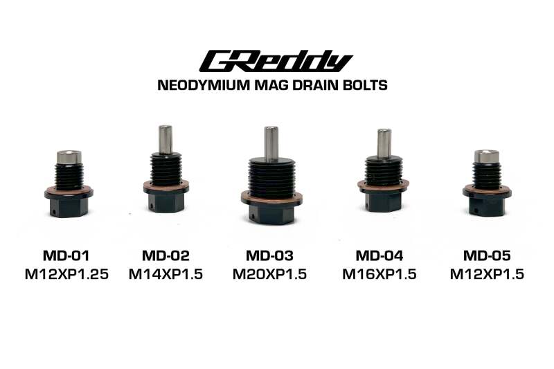 GReddy MD-02 Magnetic Drain Plug M14xP1.5 — Universal Fitment