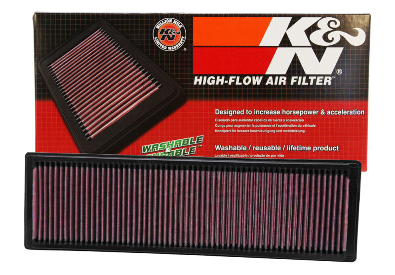 K&N Replacement Air Filter — Fits 2005-2014 Volkswagen Jetta, Golf, Beetle, Passat, Rabbit 2.5L