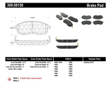 Cargar imagen en el visor de la galería, StopTech Performance 02-05 Infiniti G35 / 07-09 Nissan Altima/Sentra / 6/02-05 350Z Front Brake Pa