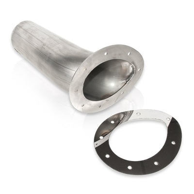 Stainless Works Teardrop Through-Body Exhaust Tip (3.5in Inlet, Polished)