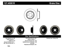 Cargar imagen en el visor de la galería, Rotor trasero derecho ranurado y perforado para Acura TL 04-08 / Honda Element 03-09 StopTech