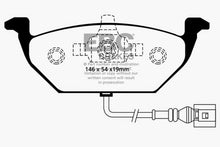 Cargar imagen en el visor de la galería, EBC 00-05 Volkswagen Beetle 2.0 Yellowstuff Front Brake Pads