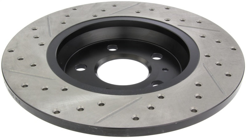 StopTech Power Slot Drilled & Slotted Rear Left Rotor — Fits 09-14 Audi A4, 08-10 A5, 10 S4
