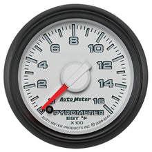 Cargar imagen en el visor de la galería, Autometer Factory Match 52.4mm Full Sweep Electronic 0-1600 Deg F EGT/Pyrometer Gauge