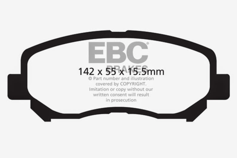 EBC 12+ Mazda CX-5 2 Greenstuff Front Brake Pads