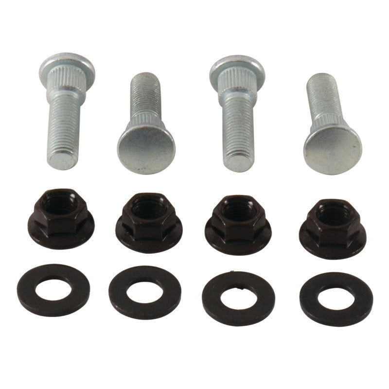 QuadBoss 04-06 Yamaha YFM350R Raptor Front Wheel Stud & Nut Kit