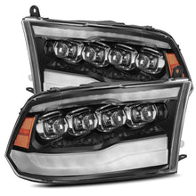 Cargar imagen en el visor de la galería, AlphaRex 09-18 Dodge Ram 1500HD NOVA LED Projector Headlights Plank Style Design Gloss Black w/DRL