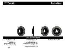 Cargar imagen en el visor de la galería, Rotor trasero izquierdo ranurado y perforado StopTech 00-03 BMW M5 (E39)