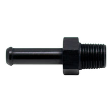 Load image into Gallery viewer, DeatschWerks 1/8in NPT Male Thread 1/4in Hose Barb - Anodized Matte Black