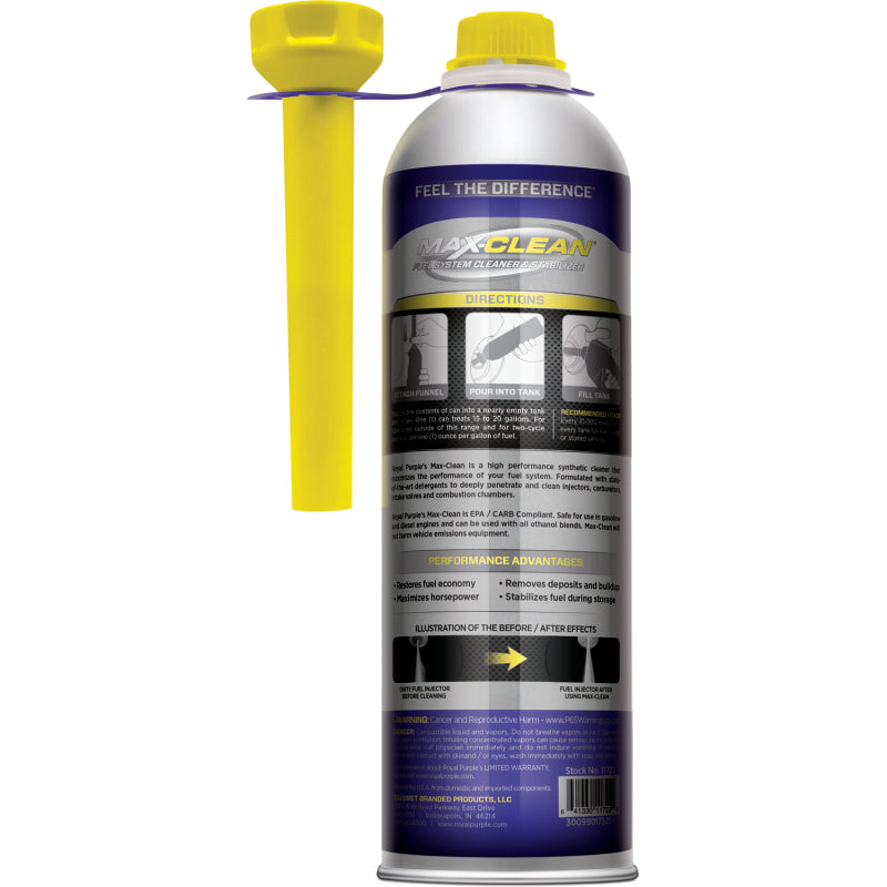 Limpiador y estabilizador del sistema de combustible Royal Purple Max-Clean - 20 oz