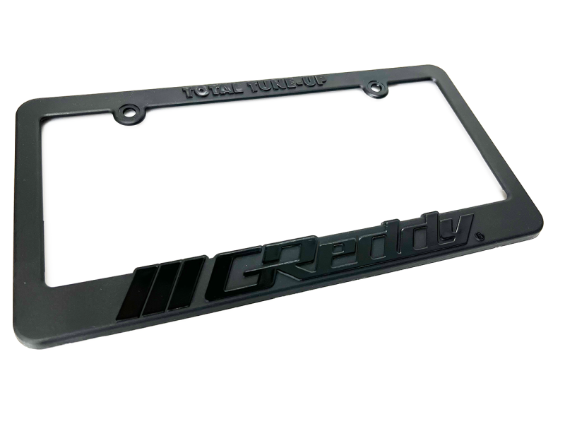 GReddy Total Tune Up License Plate Frame — Black Out Edition