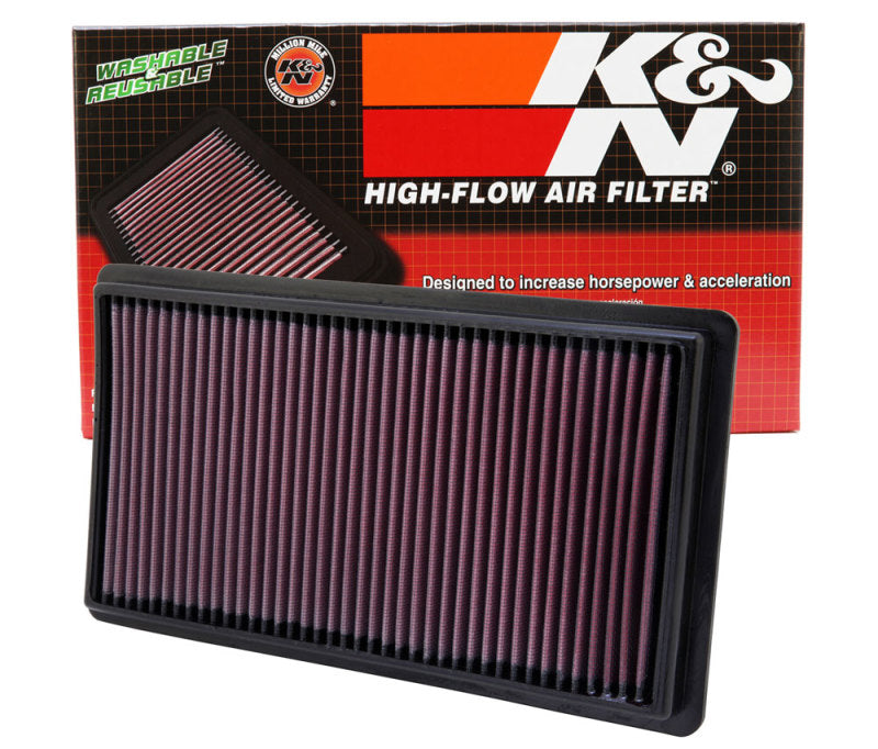 K&N High-Flow Air Filter — Fits 2007-2014 Ford Edge, Flex, Fusion, Taurus, Lincoln MKS, MKT, MKX, MKZ, Mazda 6, CX-9