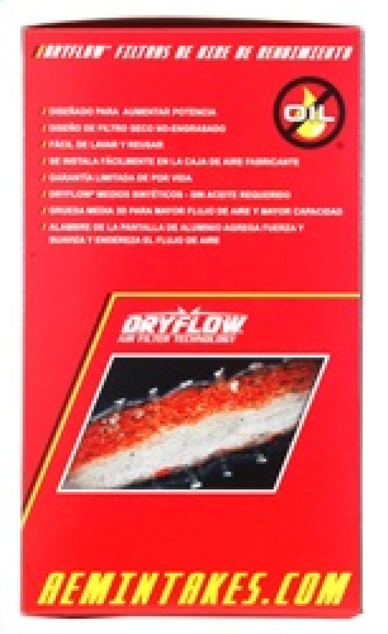 AEM Dryflow Air Filter Element 4in x 9in — Universal Fit
