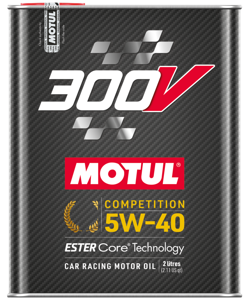 Motul 2L Synthetic-ester Racing Oil 300V COMPETITION 5W40 10x2L