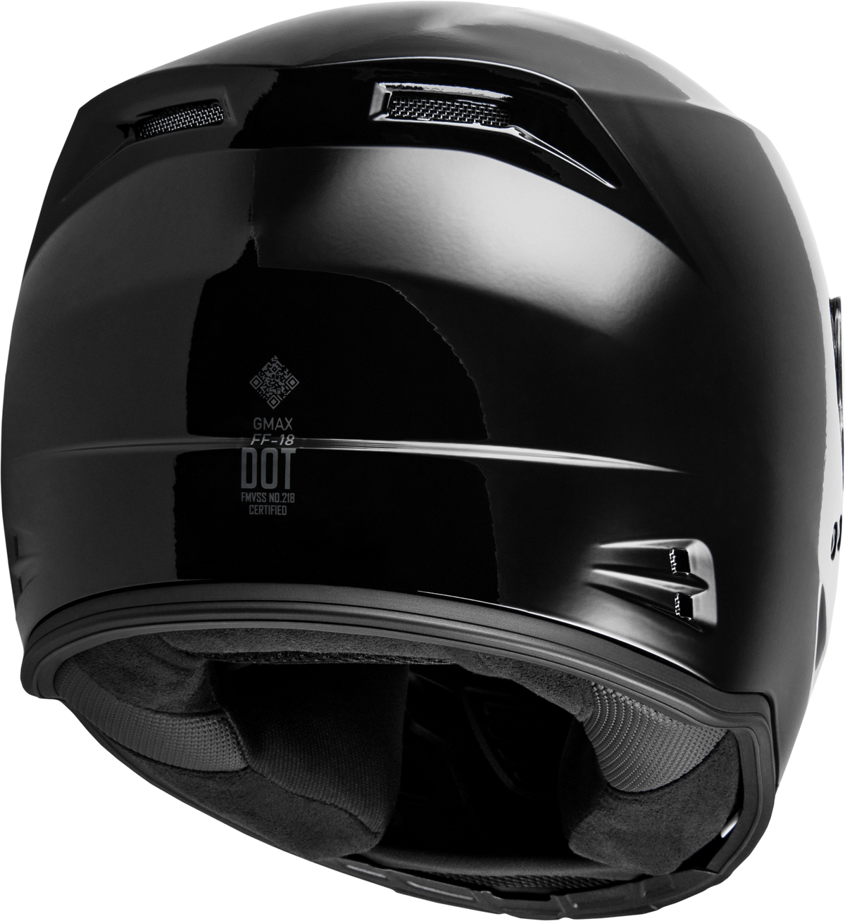 GMAX FF-18 Solid Helmets Black XL (F1180027)