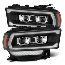 Cargar imagen en el visor de la galería, AlphaRex 19-21 Ram 2500 LUXX LED Proj Headlights Plank Style Black w/Activ Light/Seq Signal/DRL