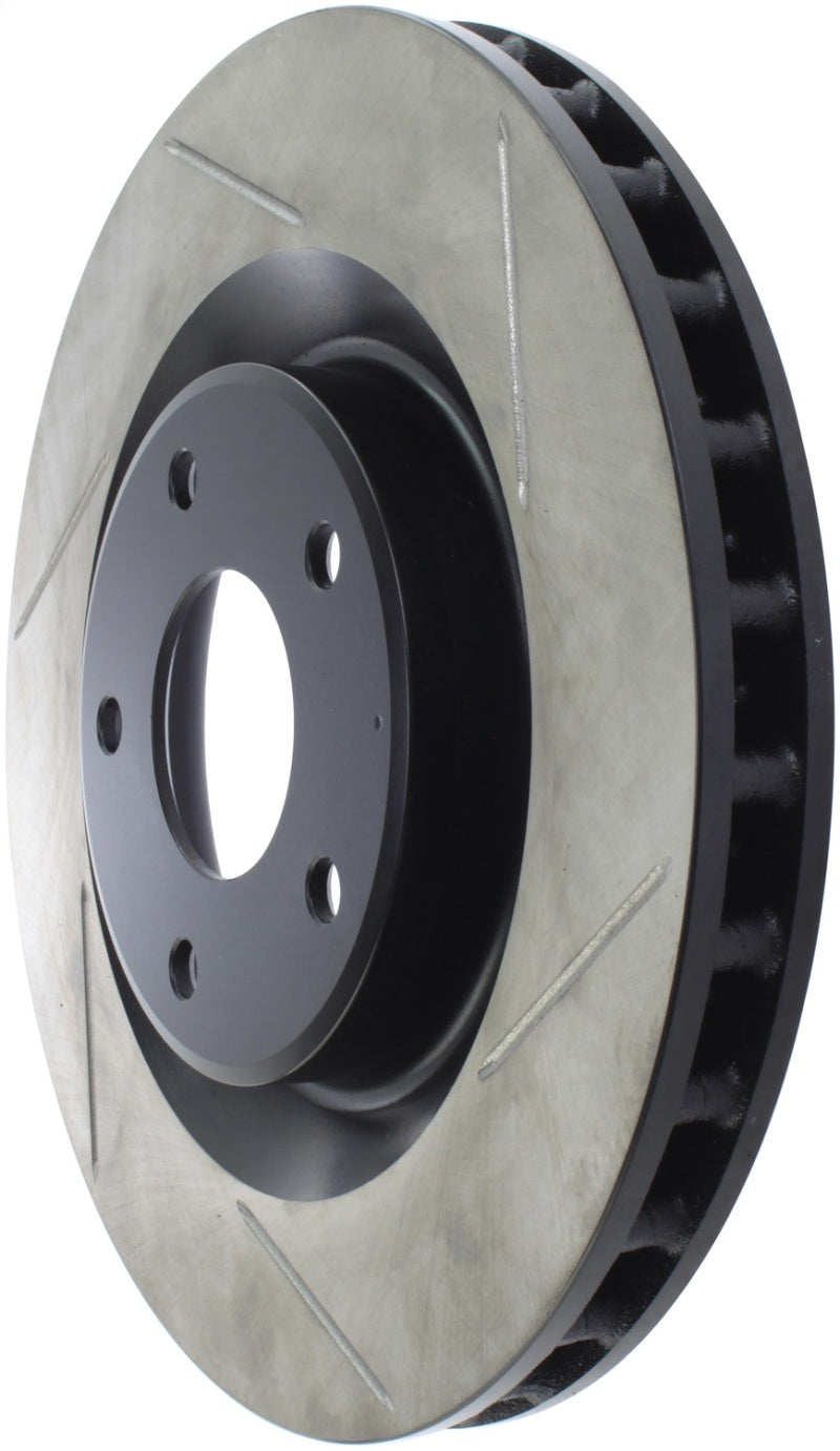 StopTech Power Slot Slotted Front Left Rotor — Fits 2005-2007 Cadillac XLR, 2005-2013 Chevy Corvette