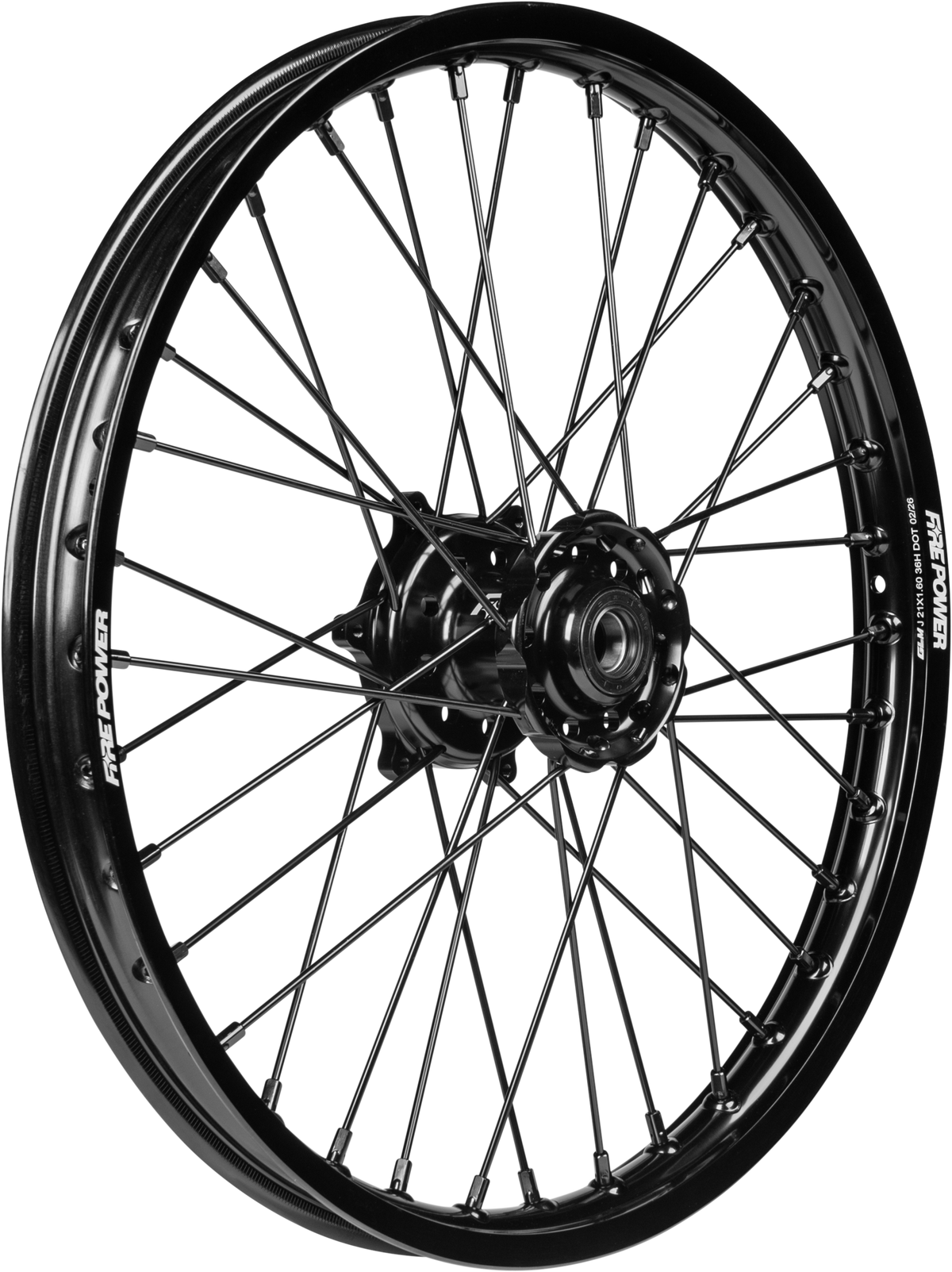 Fire Power Front Wheel 1.60 X 21" Black YAM (568-7421-0000)