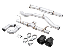 Cargar imagen en el visor de la galería, AWE Subaru BRZ / Toyota GR86 / Toyota 86 Track Edition Cat-Back Exhaust- Diamond Black Tips