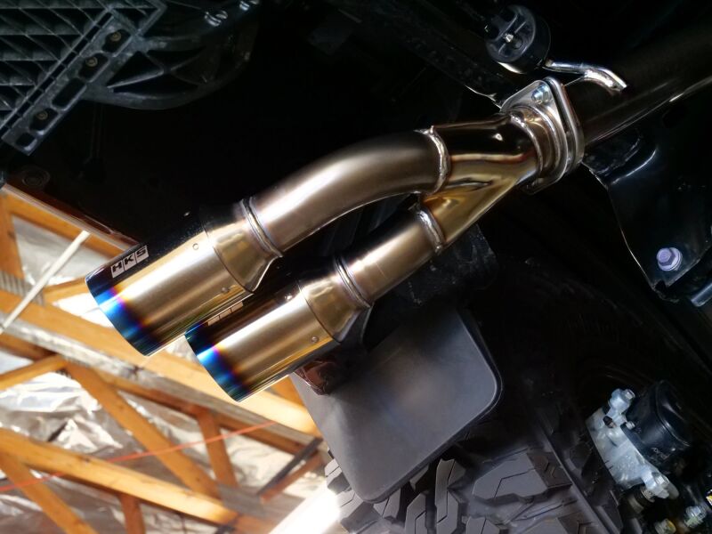 HKS LEGAMAX Trail Master Axle-Back Exhaust System — Fits 2022 Toyota Tundra