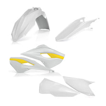 Cargar imagen en el visor de la galería, Acerbis 15-16 HusqvarnaTE125-300/ FE250-501 Plastic Kit - White/Yellow Original 15