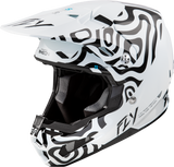 Fly Racing Formula S Carbon Abyss Helmet White/Black Xl