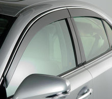 Cargar imagen en el visor de la galería, AVS 06-13 Lexus IS250 Ventvisor Low Profile Deflectors 4pc - Smoke w/Chrome Trim